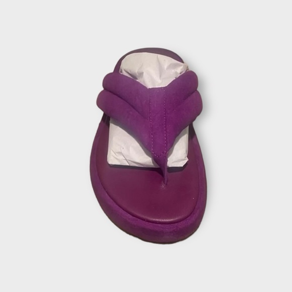 Free People Wonderland Verbena Leather Thong flip flop Sandals Size 7 - Picture 7 of 14